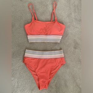 Coral color bikini- NWOT